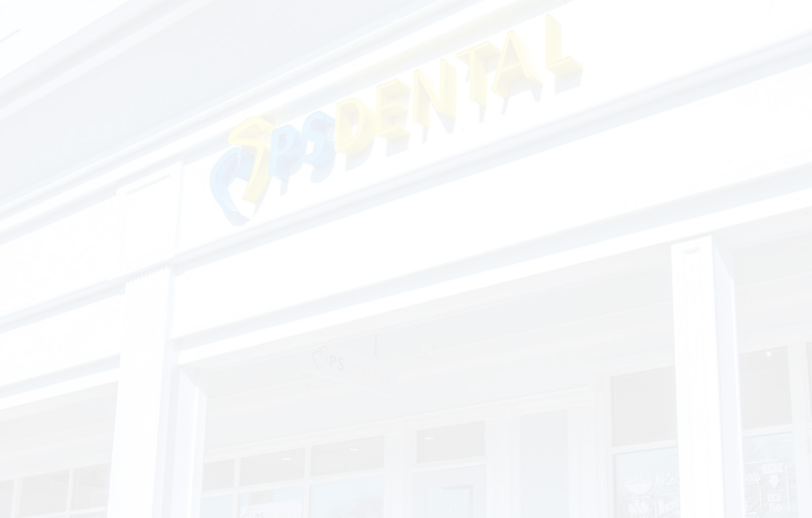 The image shows a sign with the word  Dental  visible, indicating that the establishment is related to dental services.